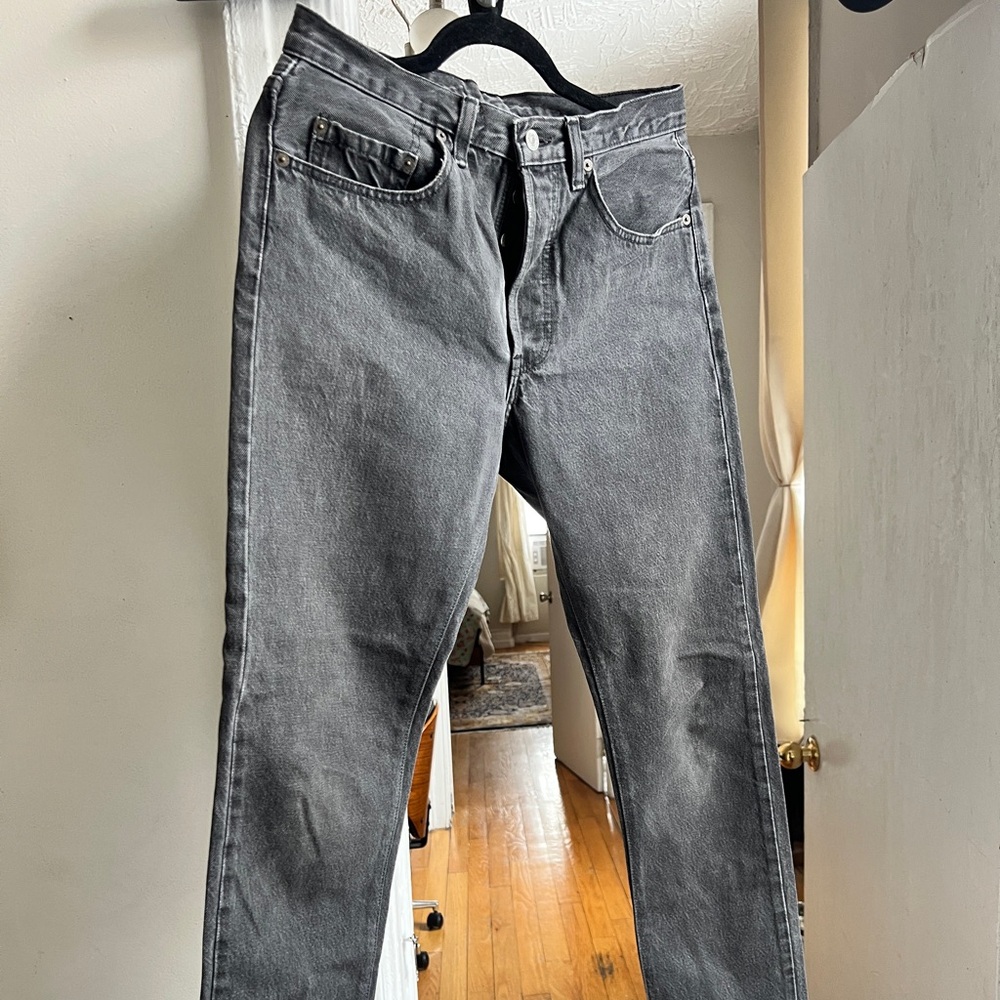 Levi’s Vintage 501 Black/Charcoal Straight-Leg Jeans
